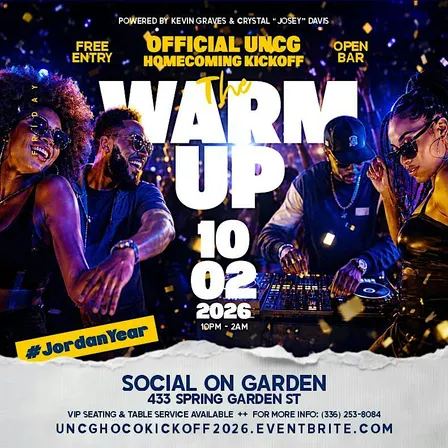 The Warm Up: The Original UNCG HoCo Alumni Kickoff Party