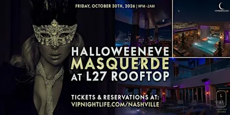 L27 Rooftop | Nashville Halloween Eve Masquerade Party