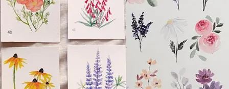 Hello Sunshine pop up art class - BYOB Watercolor cards painting