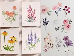 Hello Sunshine pop up art class - BYOB Watercolor cards painting