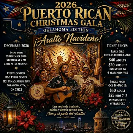 2026 Puerto Rican Christmas Gala- Oklahoma Edition