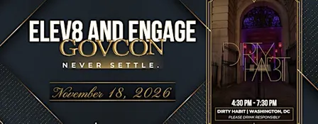 Elev8 and Engage GovCon. Never Settle. An OrangeSlices event