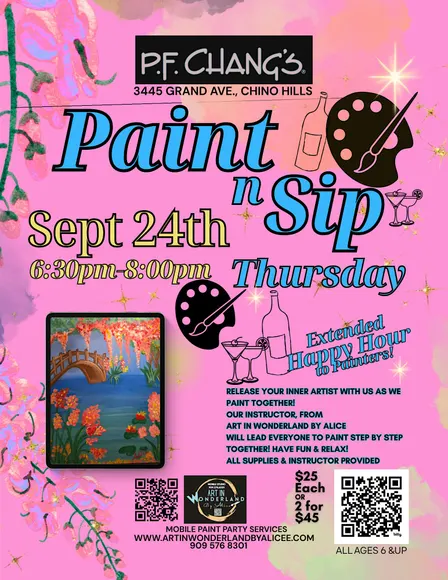 Paint n Sip P.F. Chang's Chino Hills