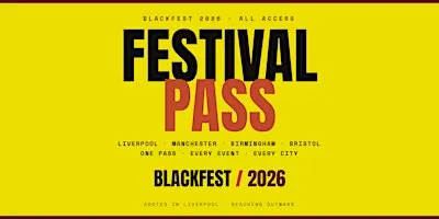 BLACKFEST 2026 — FESTIVAL PASS