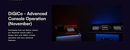 DiGiCo 101 - Advanced Console Operation  - November 2026