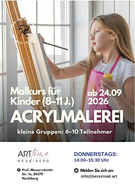 Acrylmalerei für Kinder (8–11 Jahre)