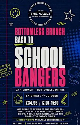 Back To School Bangers Bottomless Brunch