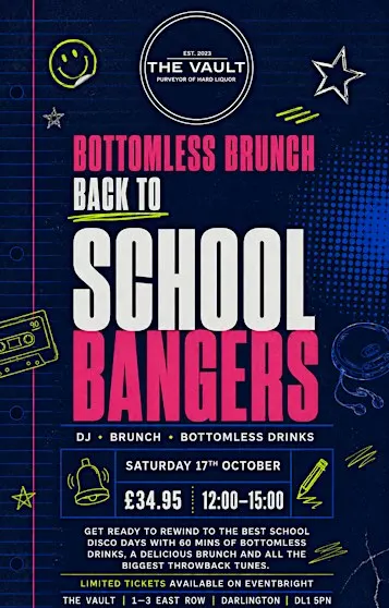 Back To School Bangers Bottomless Brunch