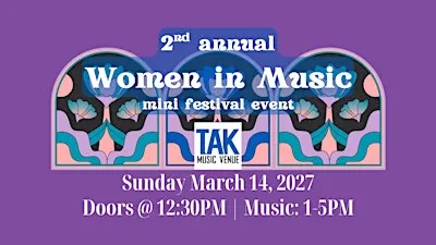 Women in Music: mini festival event day honoring female musicians