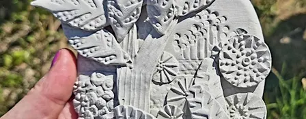 Make a ceramic relief landscape tile with Holly Bell, clay taster workshop