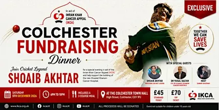 Imran Khan Cancer Appeal Fundraising Dinner – Colchester