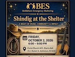 2026 Shindig at the Shelter: A Fundraiser to Support BES
