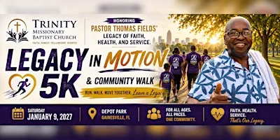 Gainesville Community 5K – Honoring Pastor Thomas Fields