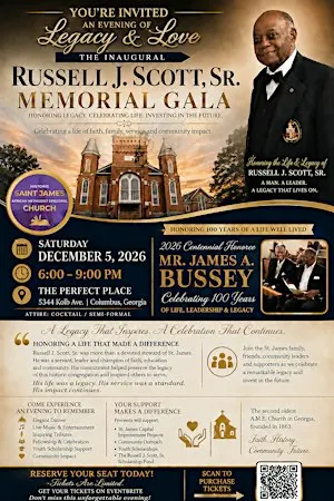 1ST ANNUAL RUSSELL J. SCOTT, SR. MEMORIAL GALA