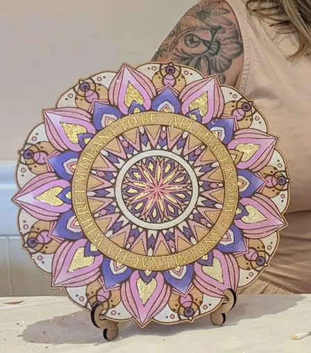 Gold Leaf Mandala & Sacred Word Intentions Workshop