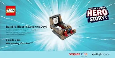 LEGO® Build It. Blast It. Save the Day! at Staples Store 210