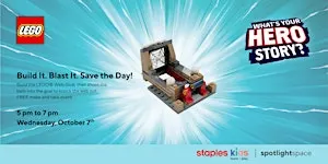 LEGO® Build It. Blast It. Save the Day! at Staples Store 133