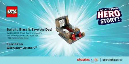 LEGO® Build It. Blast It. Save the Day! at Staples Store 133