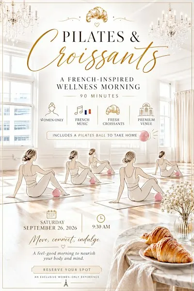 Pilates & Croissants | A French-Inspired Wellness Morning