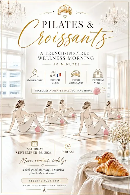Pilates & Croissants | A French-Inspired Wellness Morning