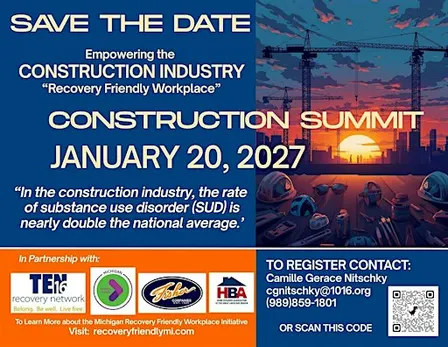 Michigan Recovery Friendly Workplace Construction Summit 2027