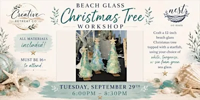 Beach Glass Christmas Tree Workshop with Amanda of Creative Retreat
