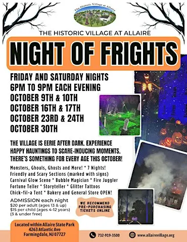 NIGHT OF FRIGHTS - Friday, October 9th