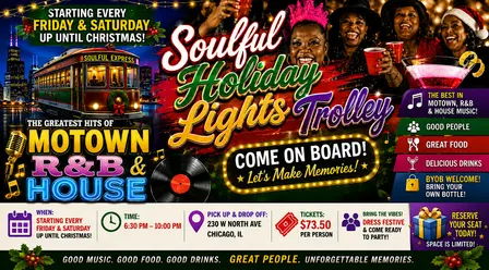 Soulful Holiday Lights Trolley Celebrating Motown, R& B & House