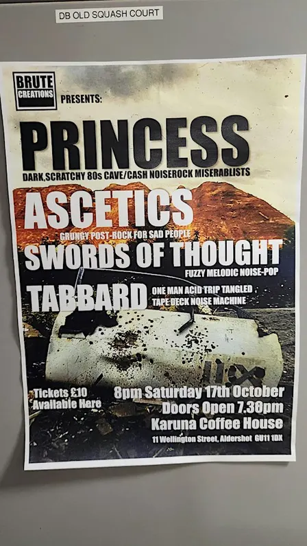 Princess, Ascetics, Swords of Thought and Tabbard, Live at Karuna Coffee
