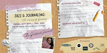Jazz & Journaling: An Evening of Gratitude
