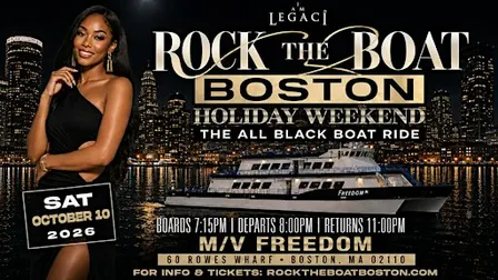 Rock The Boat Boston: All Black Boat Ride Holiday Weekend 2026
