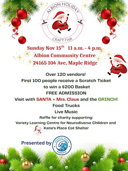 Albion Holiday Craft Fair presented by Coastal Wave Markets