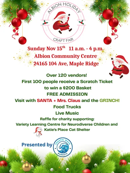 Albion Holiday Craft Fair presented by Coastal Wave Markets