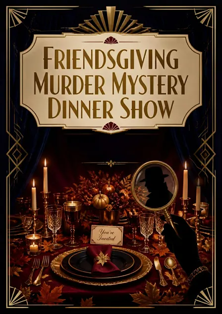 Friendsgiving Murder Mystery Dinner Show