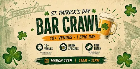 St Patricks Day Bar Crawl | Fremont Street