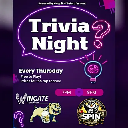 Thursday Trivia at Wingate Social House