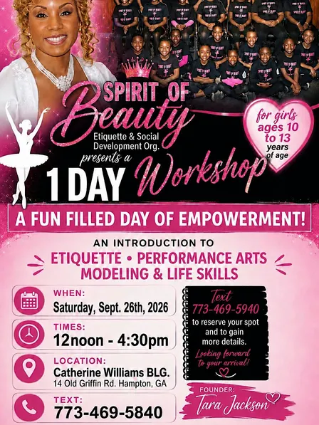 Spirit of Beauty Etiquette Workshop 4 Girls