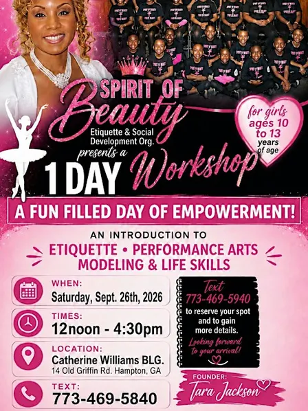 Spirit of Beauty Etiquette Workshop 4 Girls