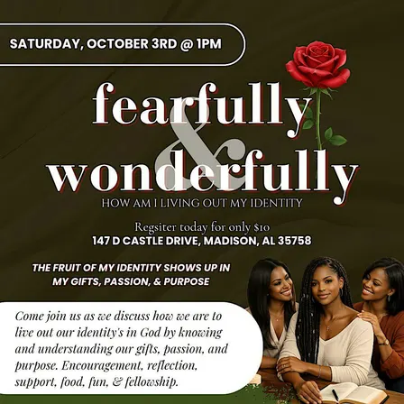 Fearfully & Wonderfullly Made In Him: How Am I Living Out My Identity
