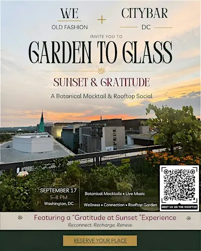 “Garden To Glass” - A botanical mocktail and rooftop social