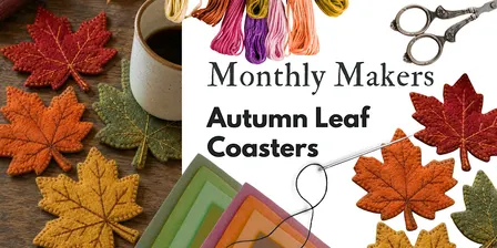 Monthly Makers - Autumn Leaf Coasters