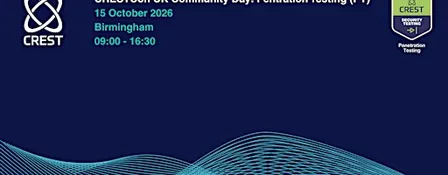 CRESTCon UK Community Event: Pentration Testing