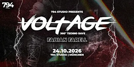 VOLTAGE ROOM | 360 GRAD TECHNO RAVE - 794 STUDIO, MÜNCHEN ⚡