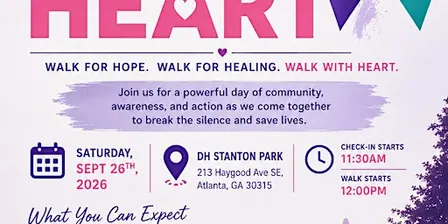 Walk With Heart:  Suicide Prevention Awareness Event