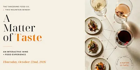 A Matter of Taste:  9 Wines + 9 Bites