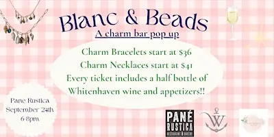 Blanc & Beads: Charm Bar Pop up