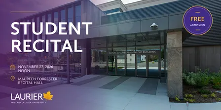 Laurier Student Recital - Classical Voice