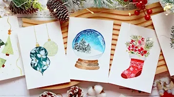Wine trail - Watercolor Christmas cards
