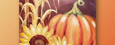 Wine trail - Painting & Sip - Pumpkin & Flowers
