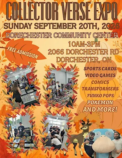COLLECTOR VERSE EXPO DORCHESTER ONTARIO FREE ENTRY